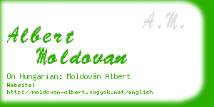 albert moldovan business card