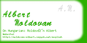 albert moldovan business card